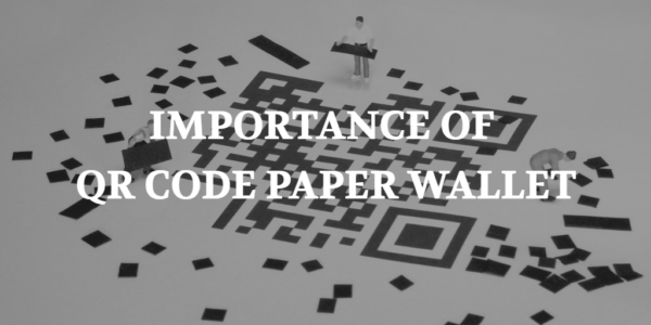 QR code paper wallet in cryptocurrency